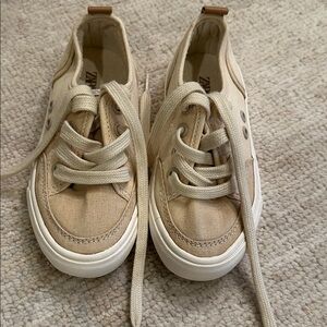 Zara Kids Beige Lace-Up Sneakers